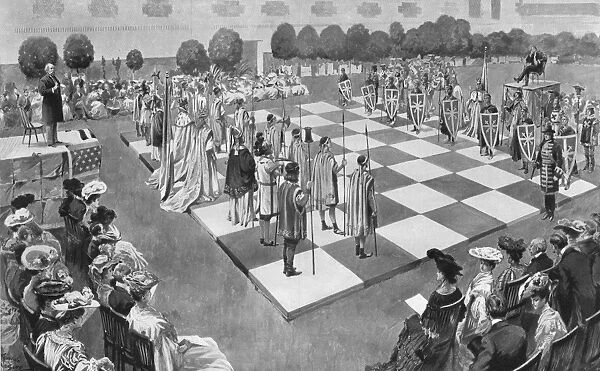 Human Chess Game 1904