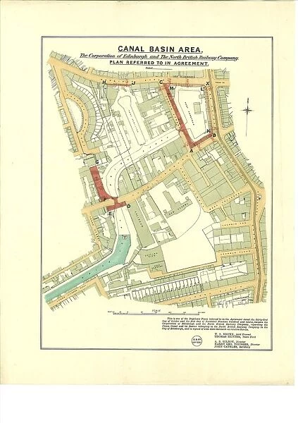 Canal Basin Area. The Corporation of Edinburgh and The North British Railway Company. Plan Referred to in Agreement