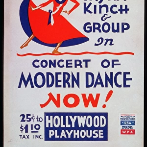 Myra Kinch & group in concert of modern dance now