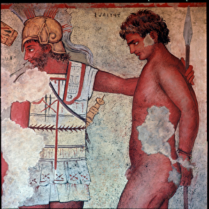 Etruscan civilization: "representation of the sacrifice of Trojan prisoners