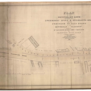 Plan of the boundary line between the Inchbelly Road and Stirlings Road from the junction of said roads at the Townhead of Glasgow opposite St Mungos burying ground to Garngad Hill Road