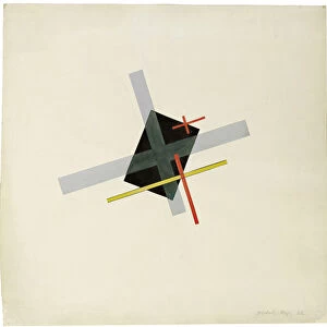 Collage With Black Centre, 1922. Artist: Moholy-Nagy, Laszlo (1895–1946)