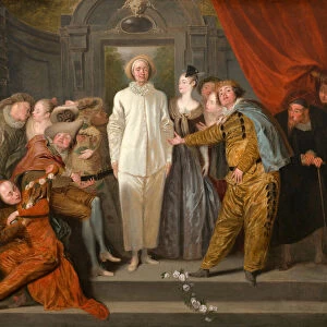 The Italian Comedians, probably 1720. Creator: Jean-Antoine Watteau